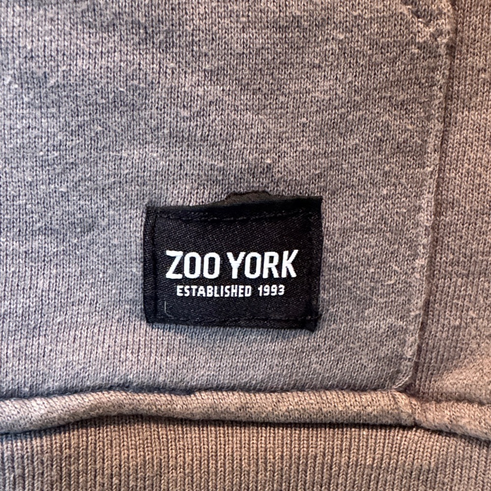 Zoo York Gray and Blue Zip-Up Sweater - Picture 3 of 5
